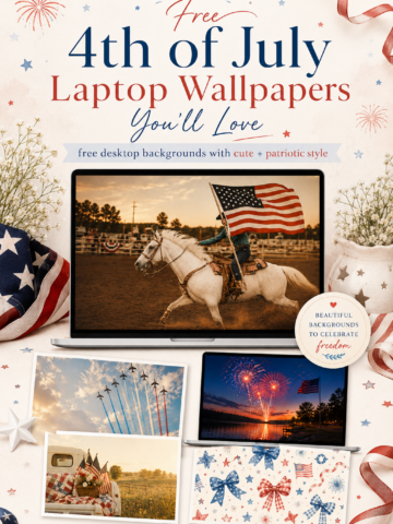 Grab these free 4th of July laptop wallpapers for a festive screen refresh. Youโll find cute patriotic wallpaper designs, vintage Americana backgrounds, fireworks, flags, and red white and blue desktop ideas. - 4th of July laptop wallpapers with vintage patriotic designs, American flag backgrounds, fireworks, and cute red white and blue patterns.
