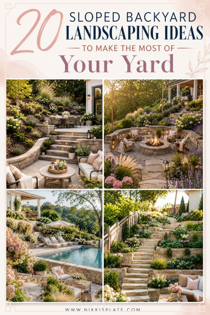 20 Sloped Backyard Landscaping Ideas to Make the Most of Your Yard