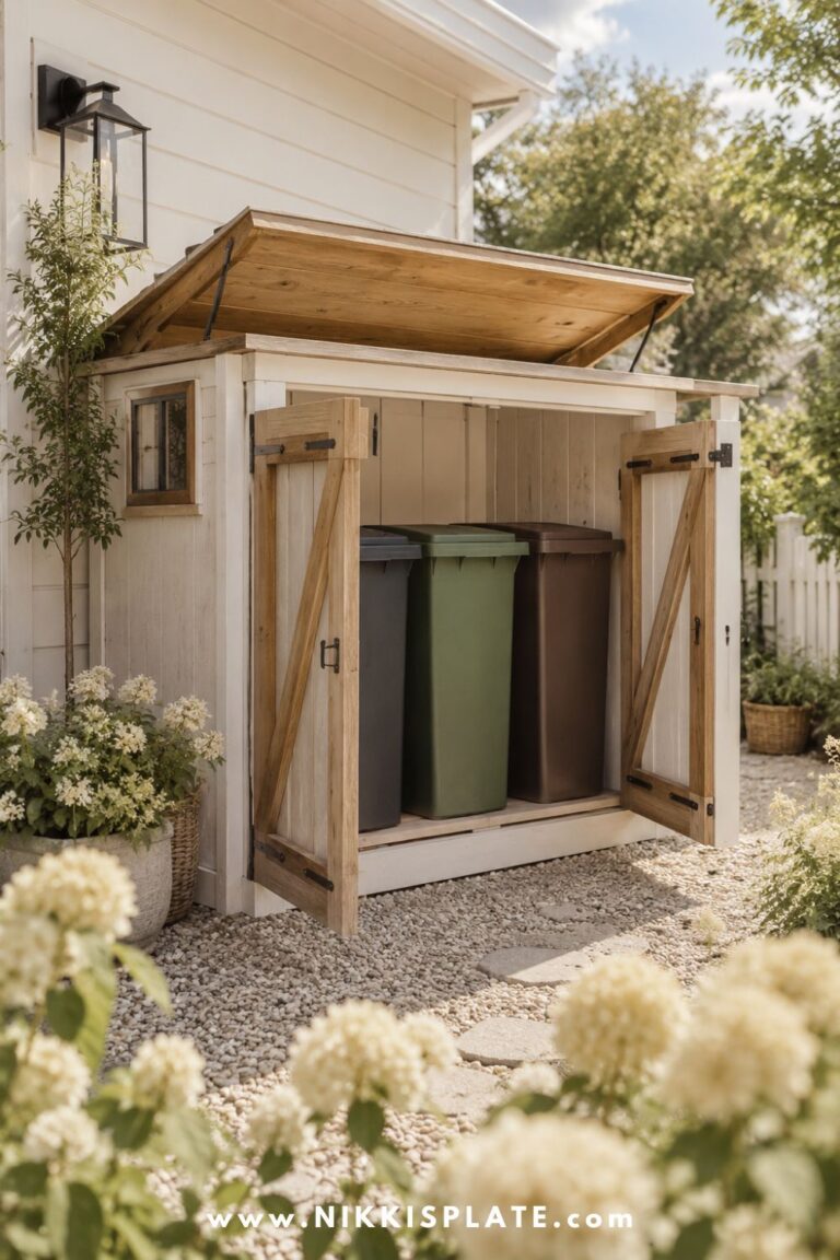 15 Outdoor Garbage Can Storage Ideas to Hide Your Bins