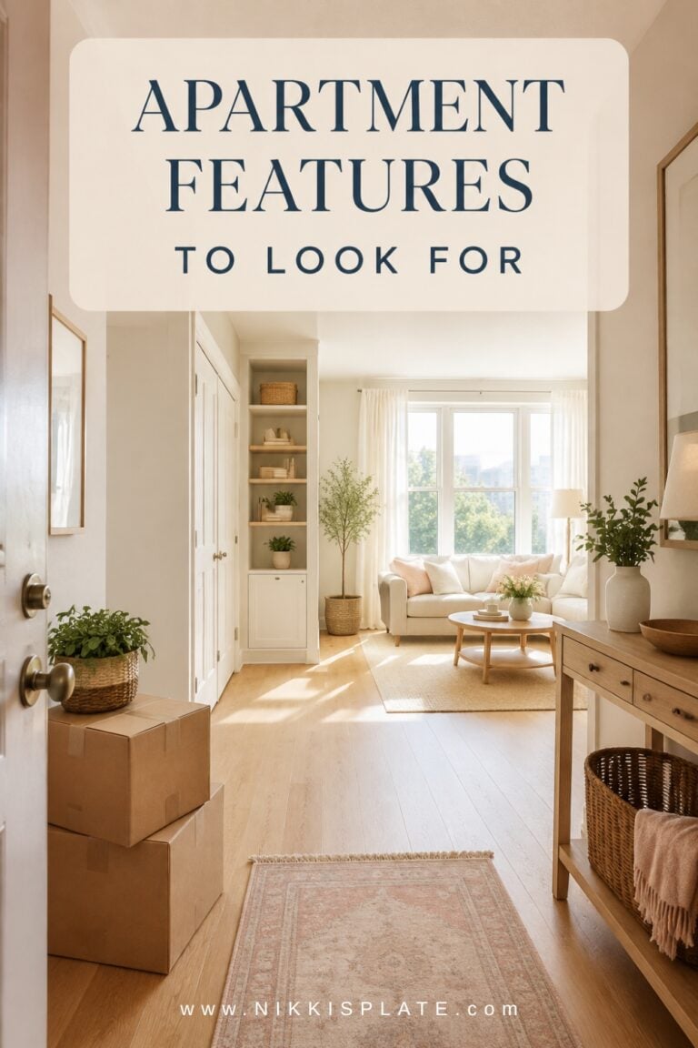Bright, airy apartment with practical storage, an open layout and moving boxes near the entry.