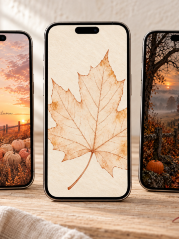 60 free fall iPhone wallpapers in cozy, cute, minimalist, cottagecore, Halloween-inspired and quote designs