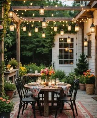 Dinner under the stars never looked so dreamy ✨🌸
A vintage rug, twinkle lights, blooms on the table, and a warm summer breeze—this garden setup is pure storybook charm. Who’s bringing the rosé?

Source: @gardenpasionista

#alfrscoentertaining #backyarddining #stringlightsvibes #cottagecoregarden #patiogoals #vintageruglove #summertable #outdoorlightingideas #floraltablescape #countrycharm #gardenpartydecor #rusticdining #cozybackyardnights #gatheroutside #outdoorlivingspace #pergolainspo #romanticoutdoors #dinnertablesetting #warmnightsvibes #backyardmagic